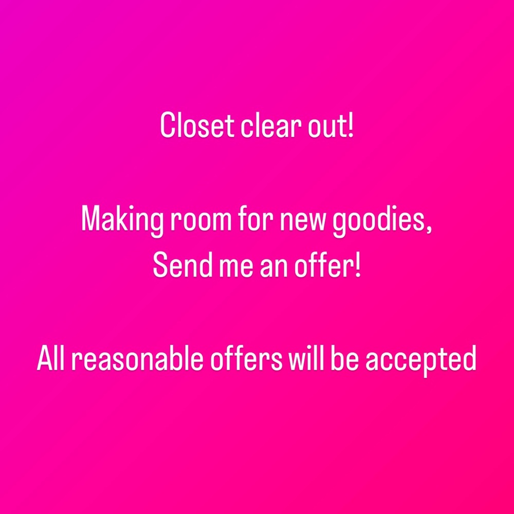 Make me an offer! All reasonable offers will be accepted and shipped same day!